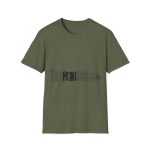 Camiseta Softstyle - Verde militar - Flor de bardissa Camiseta Softstyle - Verde militar - Flor de bardissa