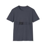 Camiseta Softstyle - Azul marino jaspeado - Flor de bardissa Camiseta Softstyle - Azul marino jaspeado - Flor de bardissa