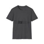 Camiseta Softstyle - Gris oscuro jaspeado - Flor de bardissa Camiseta Softstyle - Gris oscuro jaspeado - Flor de bardissa