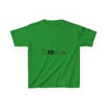 Camiseta infantil algodon grueso - Verde irlandes - Flor de bardissa