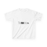 Camiseta infantil algodon grueso - Blanco - Flor de bardissa