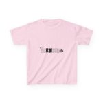 Camiseta infantil algodon grueso - Rosa claro - Flor de bardissa