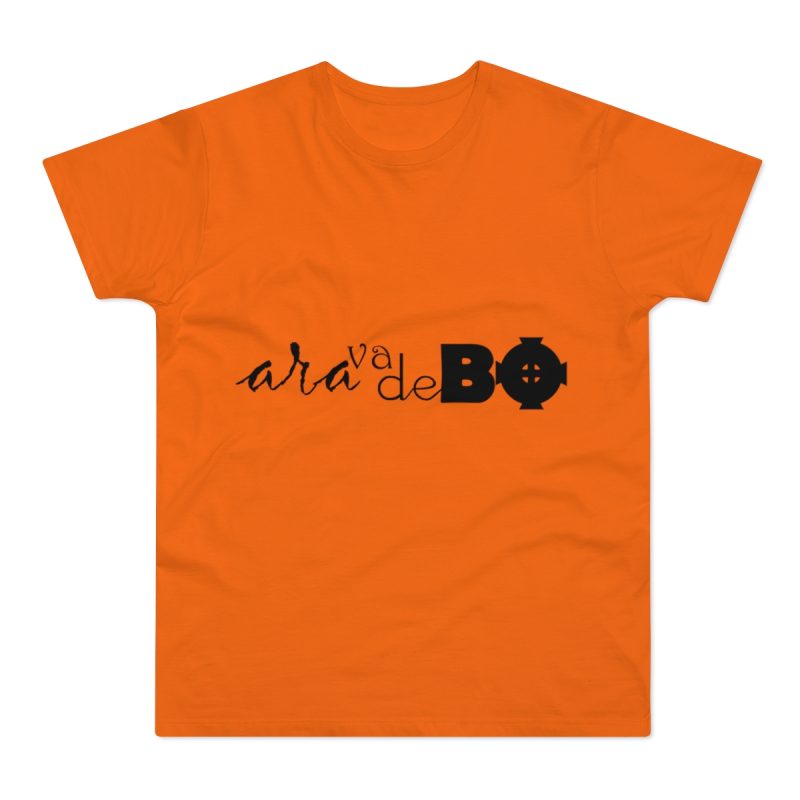 Camiseta hombre punto liso - Naranja - Camiseta unisex «Ara va de BÓ»