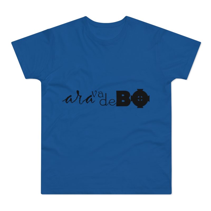 Camiseta hombre punto liso - Azul royal intenso - Camiseta unisex «Ara va de BÓ»