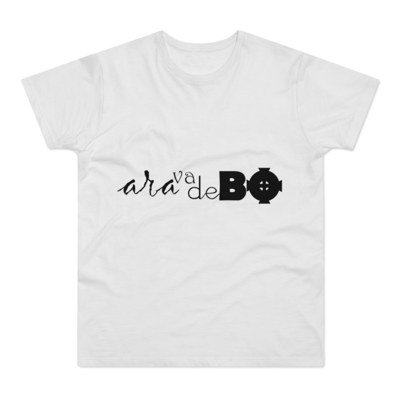 Camiseta hombre punto liso - Blanco - Camiseta unisex «Ara va de BÓ»