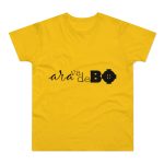 Camiseta hombre punto liso - Amarillo dorado - Camiseta unisex «Ara va de BÓ»