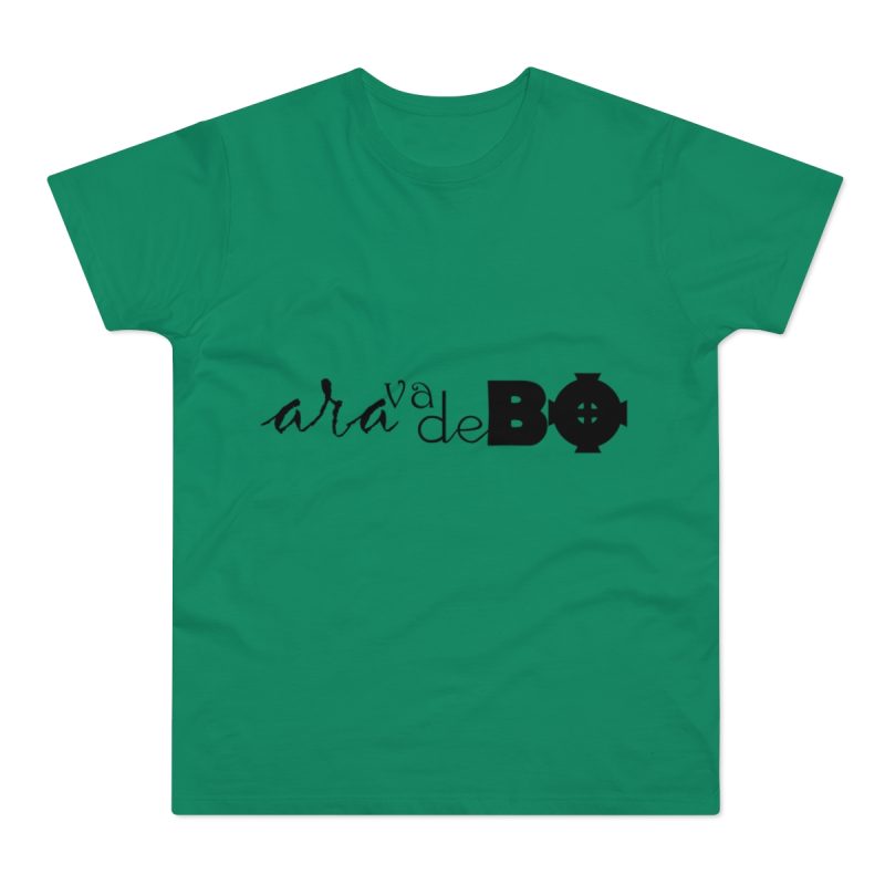 Camiseta hombre punto liso - Verde Kelly - Camiseta unisex «Ara va de BÓ»