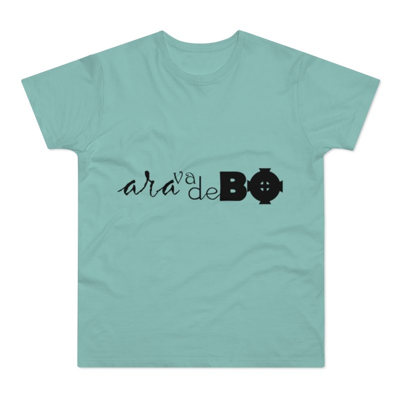 Camiseta hombre punto liso - Verde menta - Camiseta unisex «Ara va de BÓ»