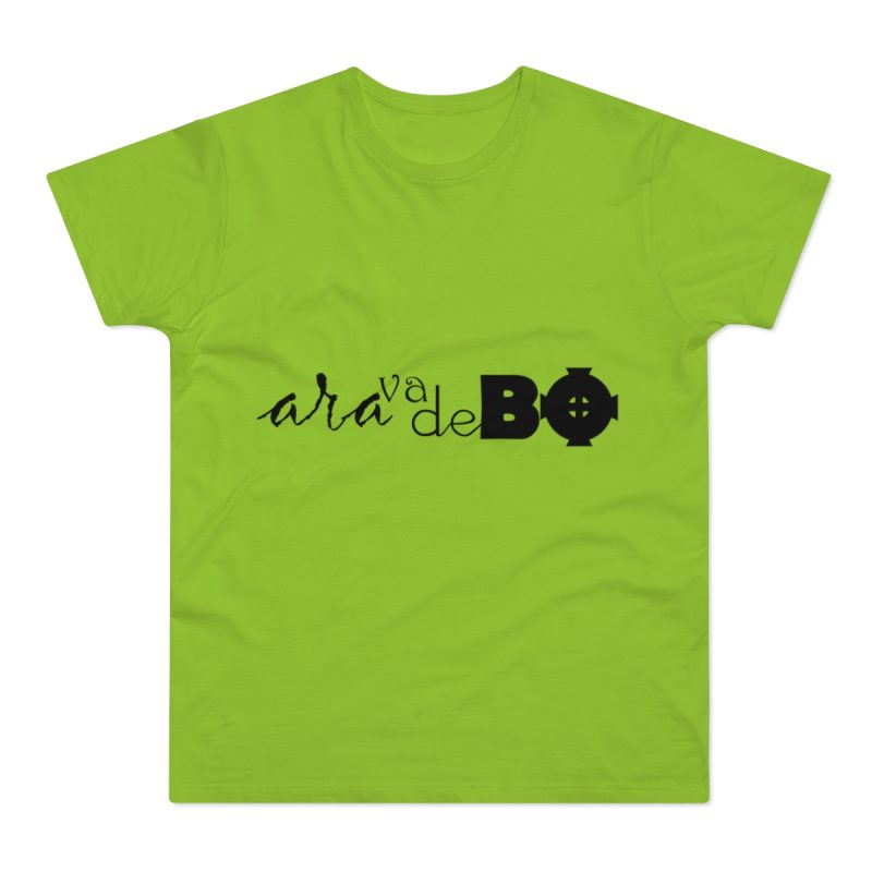 Camiseta hombre punto liso - Verde orquidea - Camiseta unisex «Ara va de BÓ»