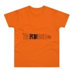 Camiseta hombre punto liso - Naranja - Flor de bardissa