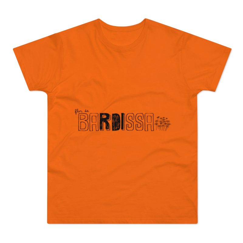 Camiseta hombre punto liso - Naranja - Flor de bardissa