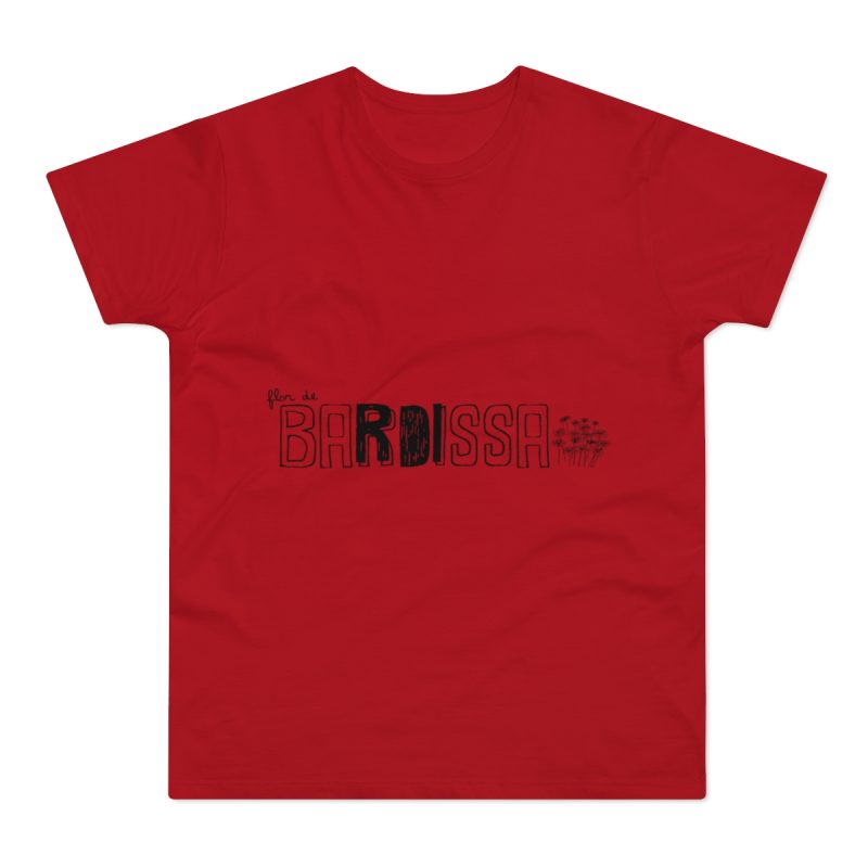 Camiseta hombre punto liso - Rojo - Flor de bardissa