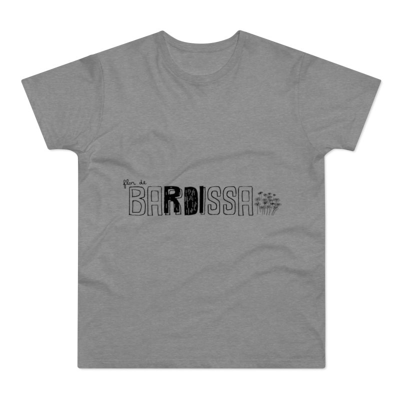 Camiseta hombre punto liso - Gris deportivo jaspeado - Flor de bardissa