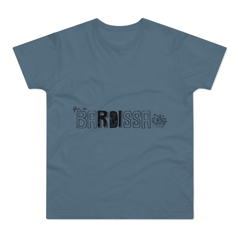 Camiseta hombre punto liso - Azul piedra - Flor de bardissa