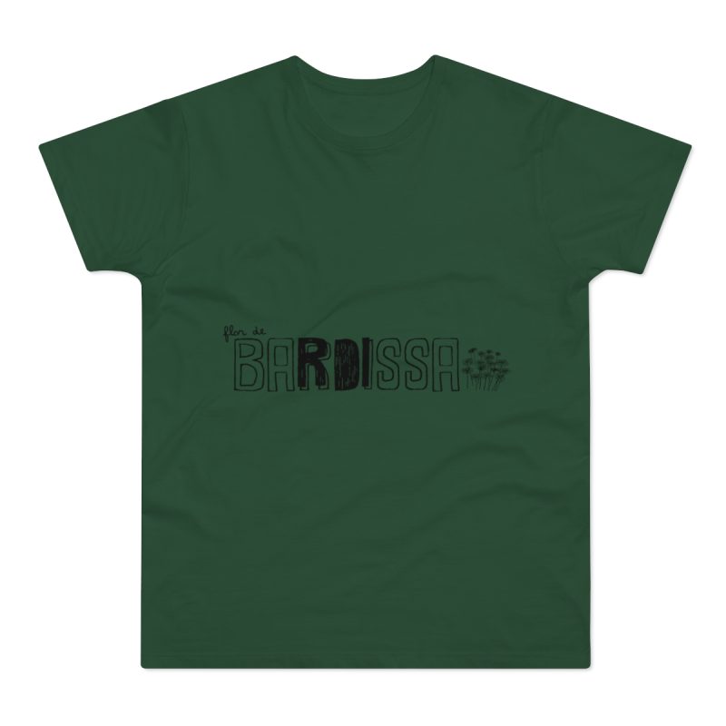 Camiseta hombre punto liso - Verde botella - Flor de bardissa