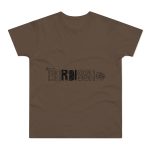 Camiseta hombre punto liso - Marron chocolate - Flor de bardissa