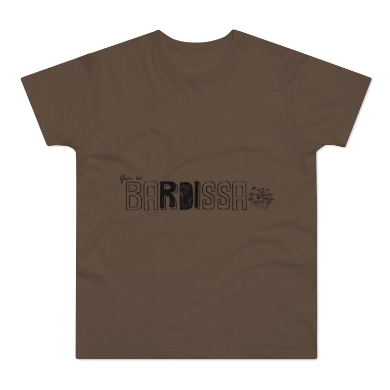Camiseta hombre punto liso - Marron chocolate - Flor de bardissa