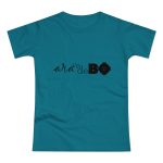 Camiseta mujer punto liso - Azul diva - Camiseta unisex «Ara va de BÓ»
