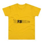 Camiseta hombre punto liso - Amarillo dorado - Flor de bardissa