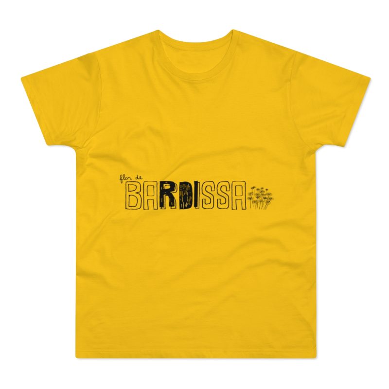 Camiseta hombre punto liso - Amarillo dorado - Flor de bardissa