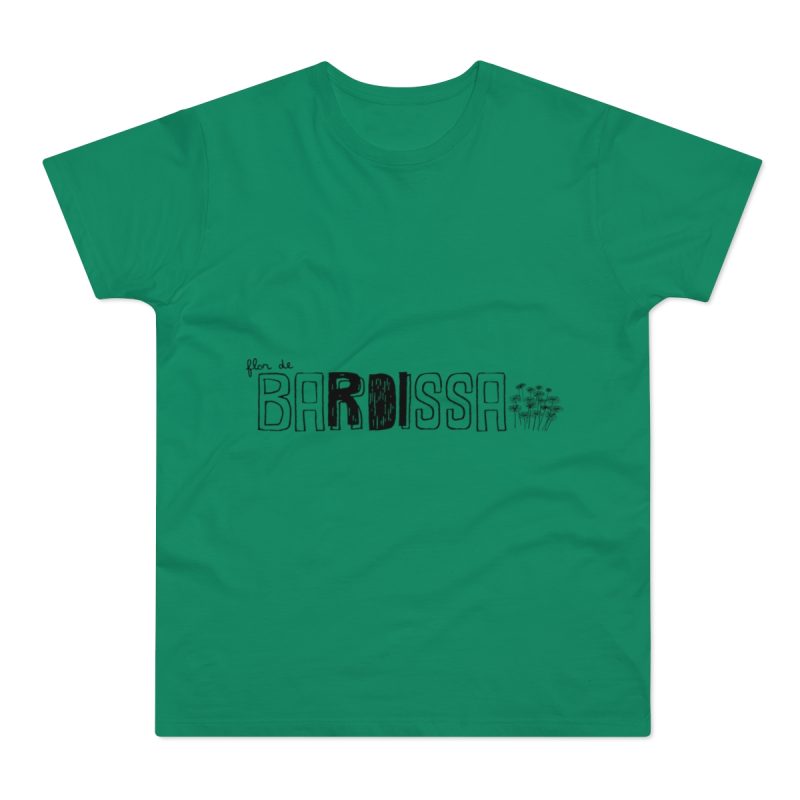 Camiseta hombre punto liso - Verde Kelly - Flor de bardissa