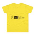 Camiseta hombre punto liso - Amarillo solar - Flor de bardissa