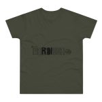 Camiseta hombre punto liso - Caqui urbano - Flor de bardissa