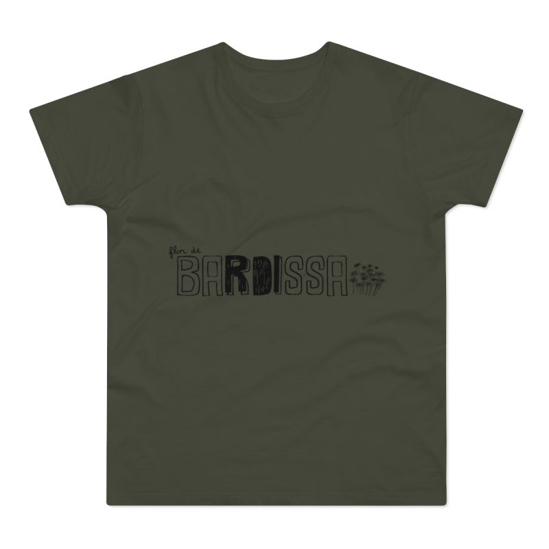 Camiseta hombre punto liso - Caqui urbano - Flor de bardissa