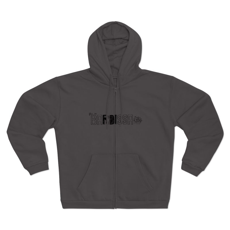Sudadera capucha con cremallera premium - Antracita - Flor de bardissa Sudadera capucha con cremallera premium - Antracita - Flor de bardissa