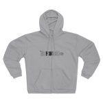Sudadera capucha con cremallera premium - Gris jaspeado claro - Flor de bardissa Sudadera capucha con cremallera premium - Gris jaspeado claro - Flor de bardissa