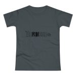 Camiseta mujer punto liso - Gris oscuro - Flor de bardissa
