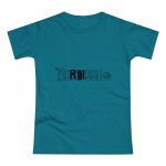 Camiseta mujer punto liso - Azul diva - Flor de bardissa