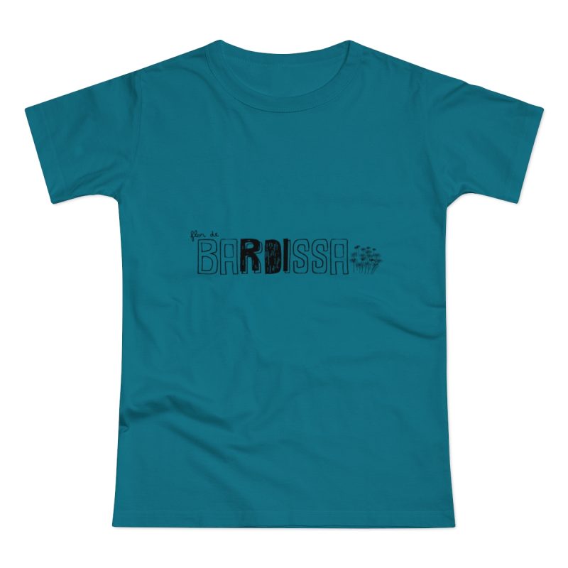 Camiseta mujer punto liso - Azul diva - Flor de bardissa