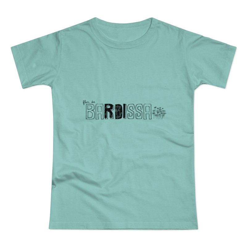Camiseta mujer punto liso - Verde menta - Flor de bardissa