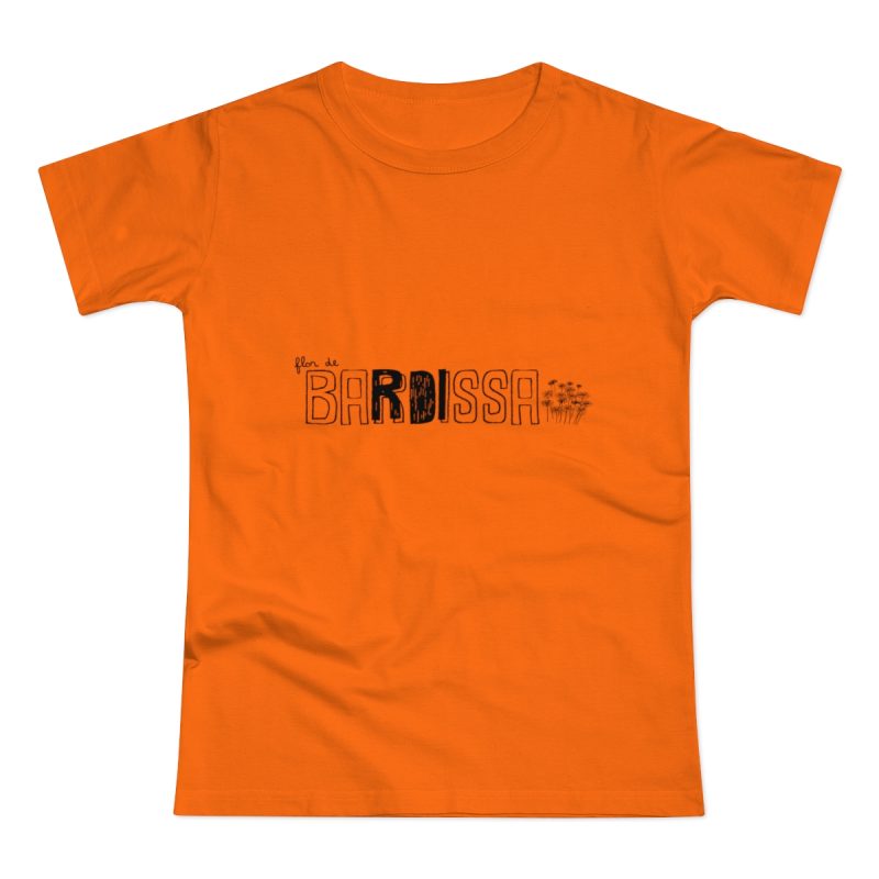 Camiseta mujer punto liso - Naranja - Flor de bardissa