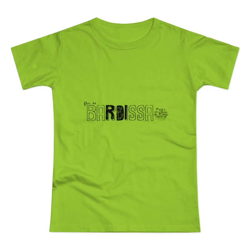 Camiseta mujer punto liso - Verde orquidea - Flor de bardissa