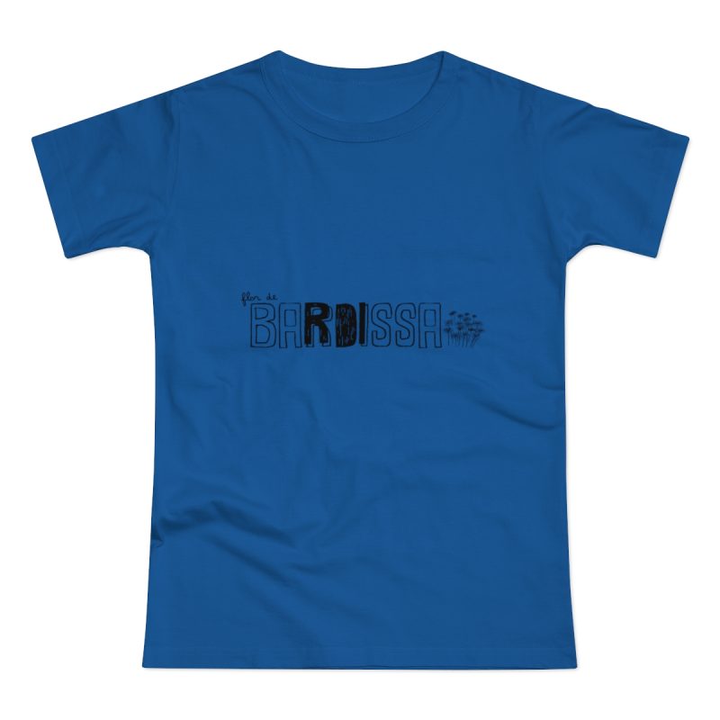 Camiseta mujer punto liso - Azul royal intenso - Flor de bardissa