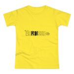Camiseta mujer punto liso - Amarillo solar - Flor de bardissa
