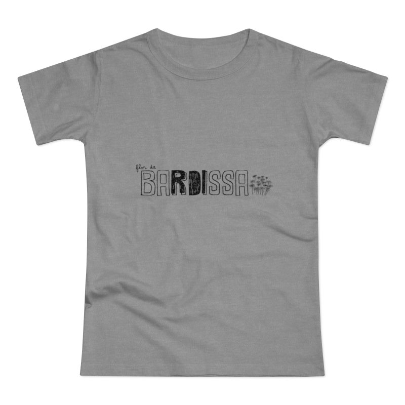 Camiseta mujer punto liso - Gris deportivo jaspeado - Flor de bardissa