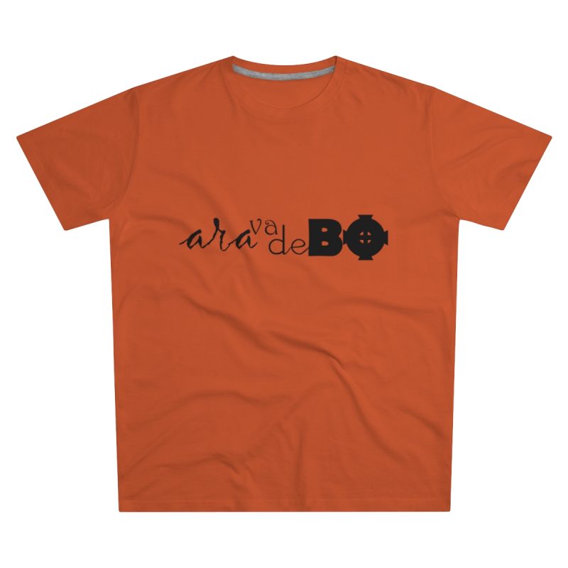 Camiseta hombre corte moderno - Naranja - Camiseta unisex «Ara va de BÓ»