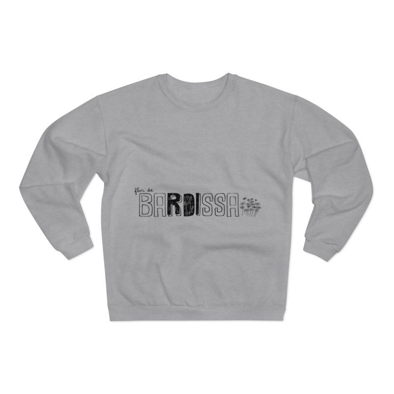 Sudadera cuello redondo premium - Gris jaspeado claro - Flor de bardissa