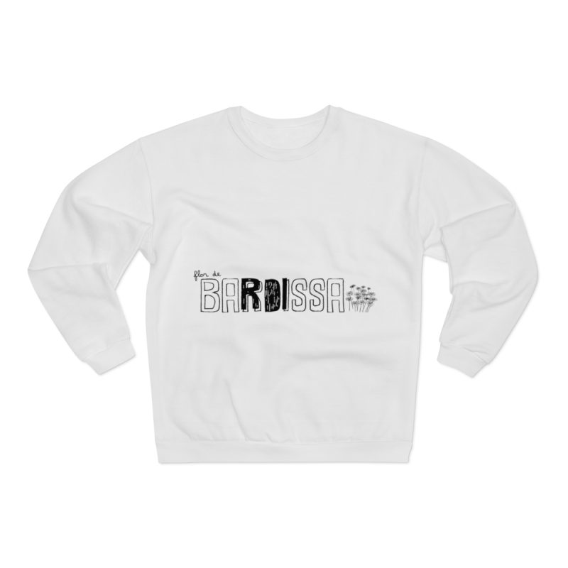 Sudadera cuello redondo premium - Blanco - Flor de bardissa