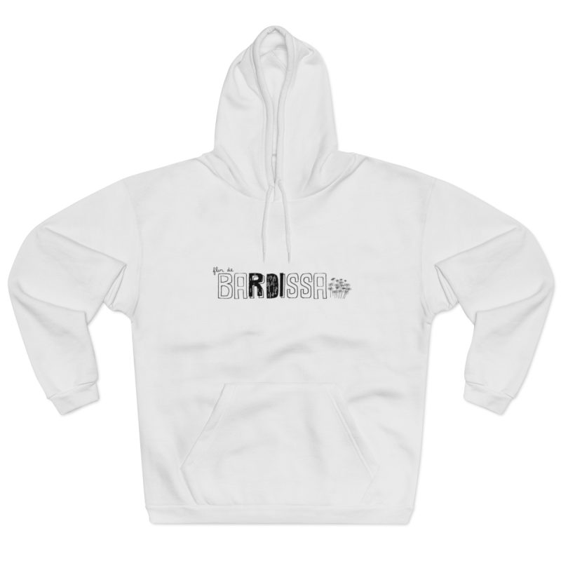 Sudadera con capucha cerrada - Blanco - Flor de bardissa