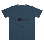 Camiseta hombre corte moderno - Azul vaquero - Flor de bardissa