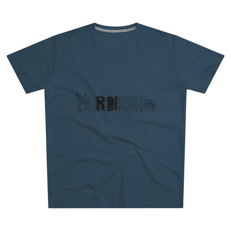 Camiseta hombre corte moderno - Azul vaquero - Flor de bardissa