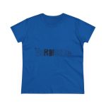 Camiseta mujer algodon medio - Azul royal - Flor de bardissa Camiseta mujer algodon medio - Azul royal - Flor de bardissa