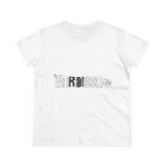 Camiseta mujer algodon medio - Blanco - Flor de bardissa Camiseta mujer algodon medio - Blanco - Flor de bardissa