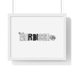 Poster enmarcado horizontal - Blanco - Flor de bardissa