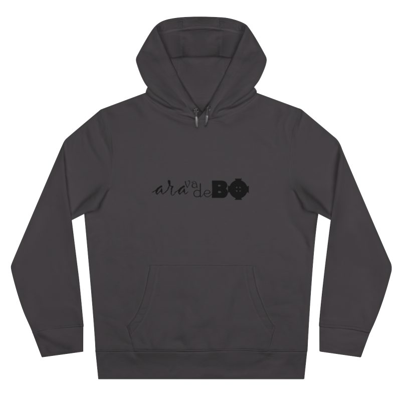 Sudadera con capucha King - Gris asfalto - Camiseta unisex «Ara va de BÓ»