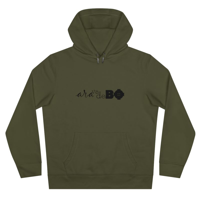 Sudadera con capucha King - Caqui - Camiseta unisex «Ara va de BÓ»